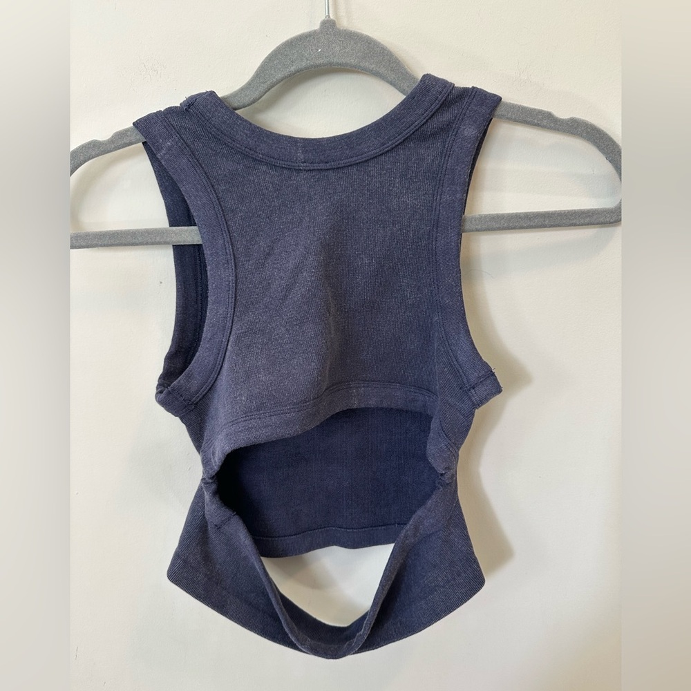 FP Movement by Free People Navy Blue Cutout Tank Top - Picture 7 of 7